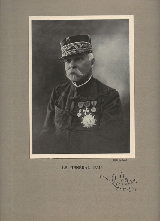 Photo ancienne, portrait militaire général Pau, cliché Henri Manuel France