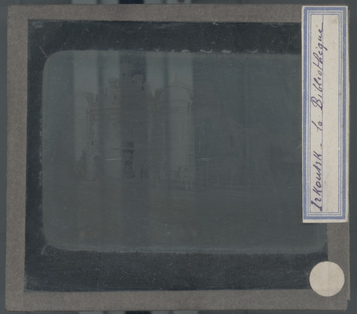 Irkoutsk, Russie, photo plaque verre, noir & blanc, positif 8,5x10 cm