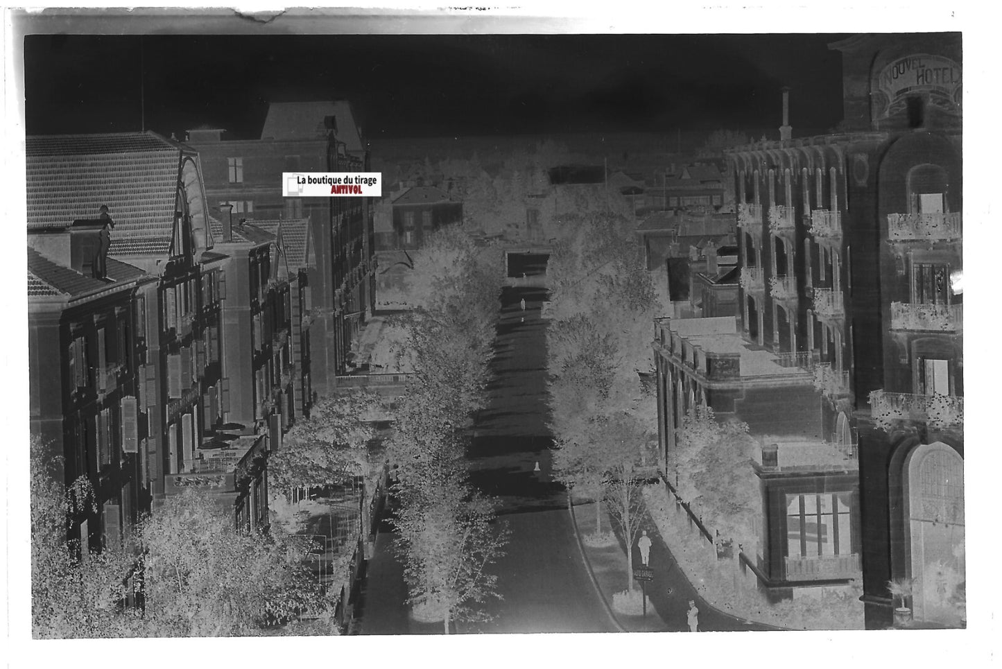 Vittel, Ambroise Bouloumié, Plaque verre photo, négatif noir & blanc 10x15 cm