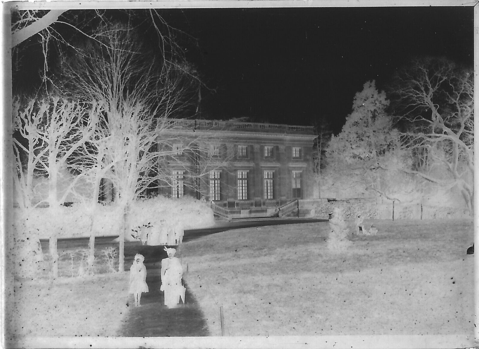 Trianon Versailles, château, photos plaque de verre, lot de 10 négatifs 6x9 cm