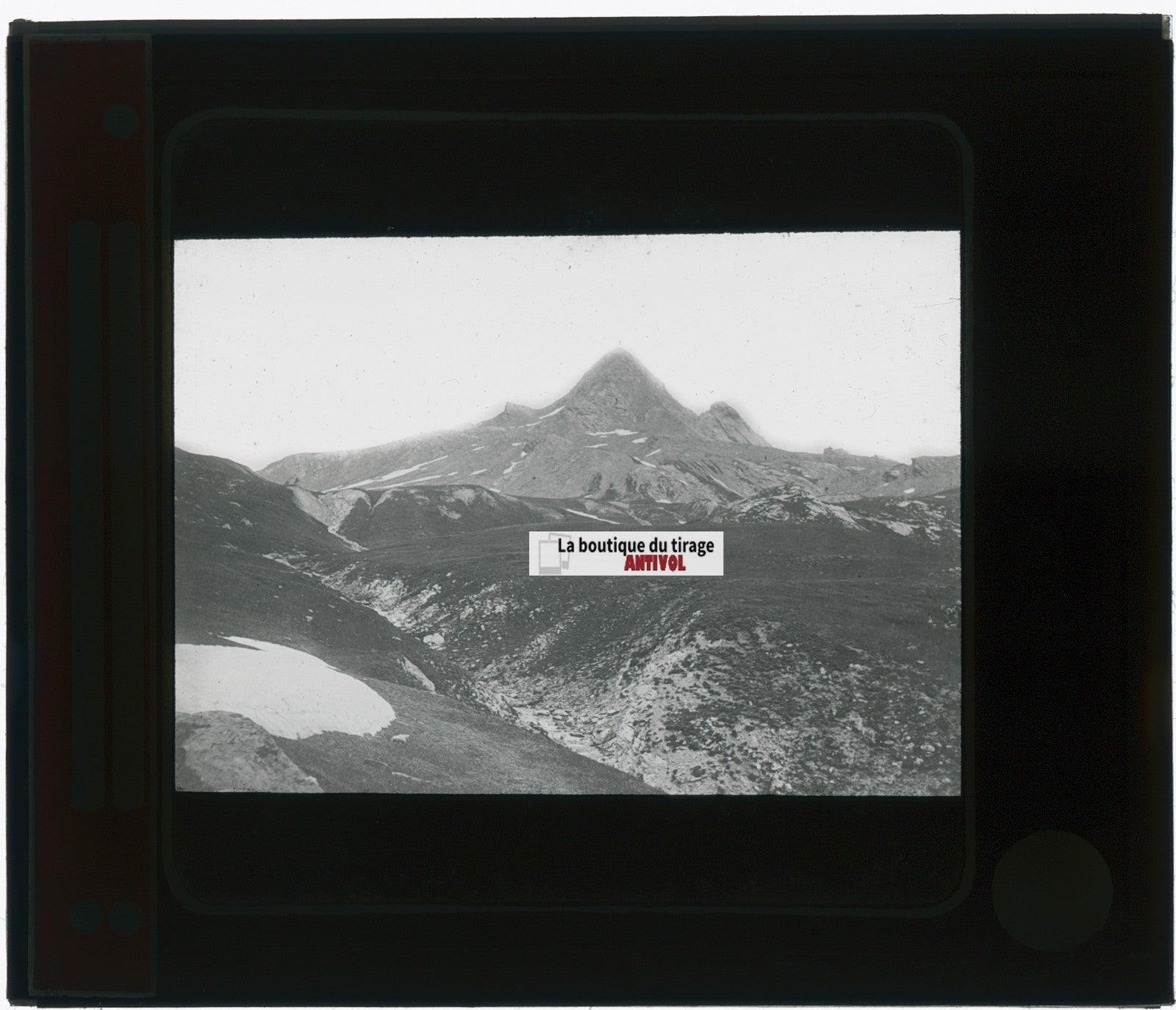 Le Pain de Sucre, Montagne, photo plaque verre, noir & blanc, positif 8,5x10 cm