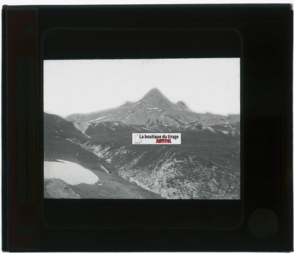 Le Pain de Sucre, Montagne, photo plaque verre, noir & blanc, positif 8,5x10 cm