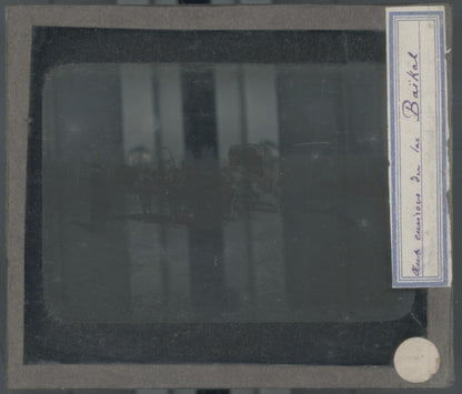 Lac Baïkal, Russie, photo plaque verre, noir & blanc, positif 8,5x10 cm