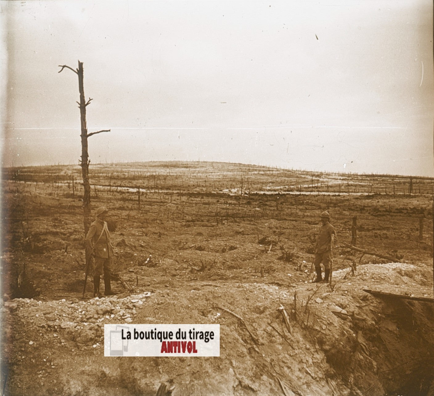 Mont Blond, soldats WW1 guerre, plaque verre, photo ancienne stéréo 6x13 cm