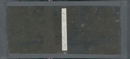 Parc, personnage, Écully, plaque verre, photo ancienne stéréo 6x13 cm Autochrome