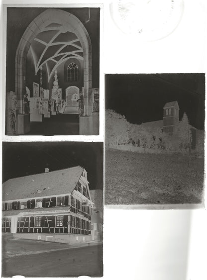 Vosges, Rottweil Allemagne, photo plaque verre, lot de 11 négatifs 9x12 cm