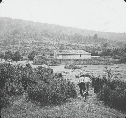 Montagne Grand Margès, Var, photo ancienne plaque de verre, positif 8,5x10 cm