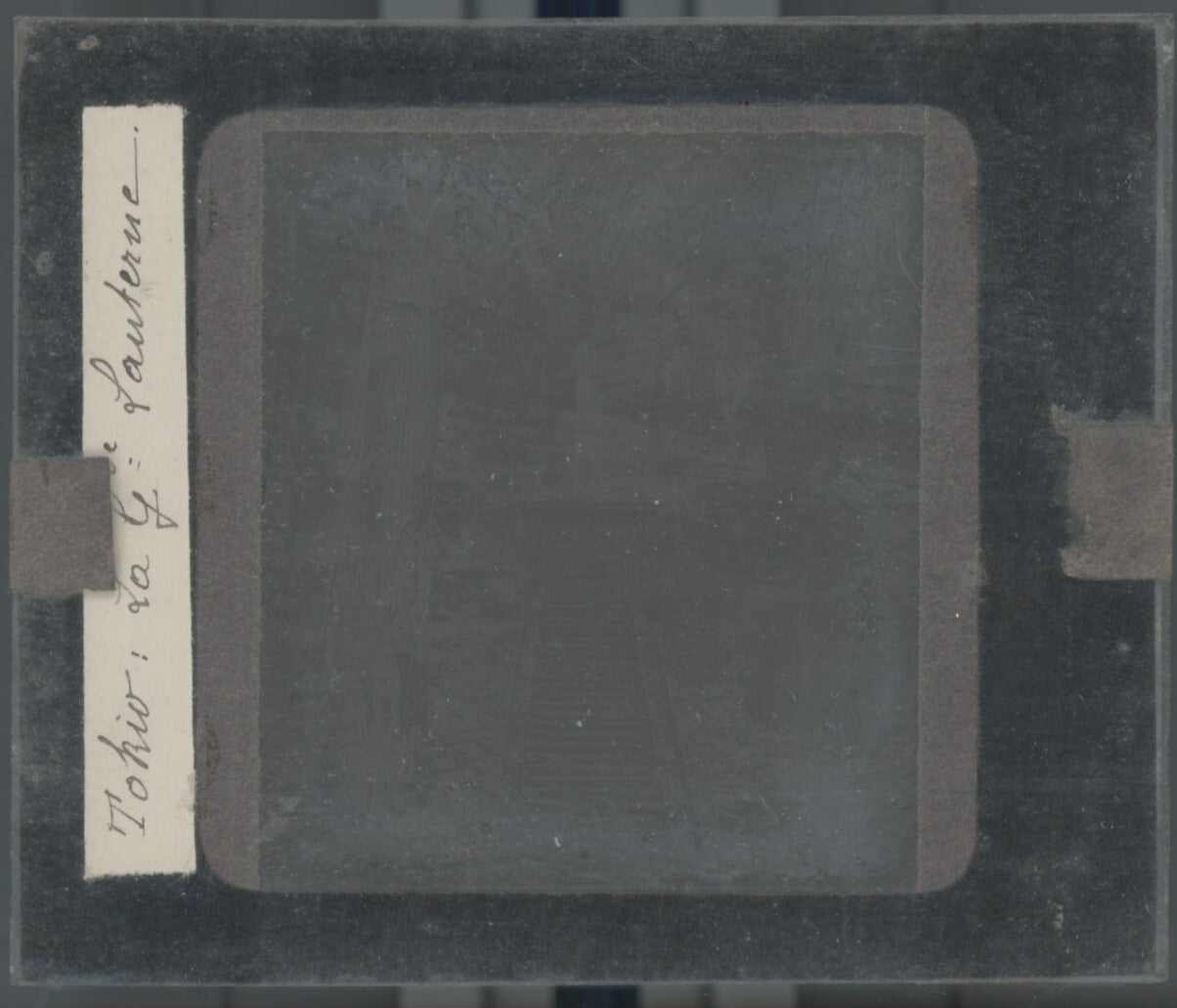 Tokyo, Japon, photo plaque de verre, noir & blanc, positif 8,5x10 cm