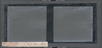 Nuages, Bir el Afou, Tunisie, plaque verre stéréoscopique, positif 7x15 cm