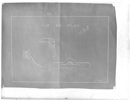Plaque verre photo ancienne négatif 9x12 cm usine industrie plan J. Moussy