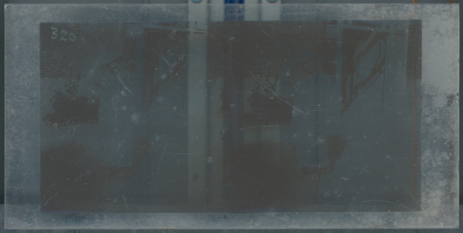 Hippodrome de Longchamp, Paris, stéréoscopie plaque verre, positif 8,5x17 cm