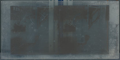 Hippodrome de Longchamp, Paris, stéréoscopie plaque verre, positif 8,5x17 cm