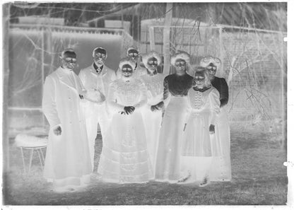 Belgique, famille, personnages, photo plaque verre, lot de 10 négatifs 13x18 cm