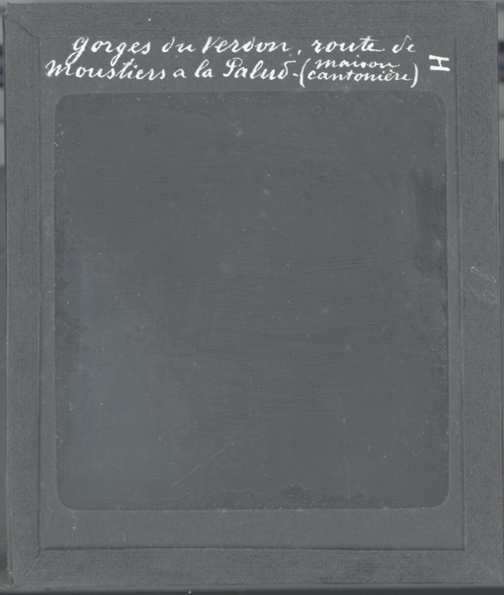 Gorges du Verdon, Moustiers-Sainte-Marie, photo plaque verre, positif 8,5x10 cm