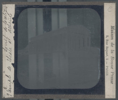 Héphaïstos, Athènes, Grèce, photo plaque verre, noir & blanc, positif 8,5x10 cm