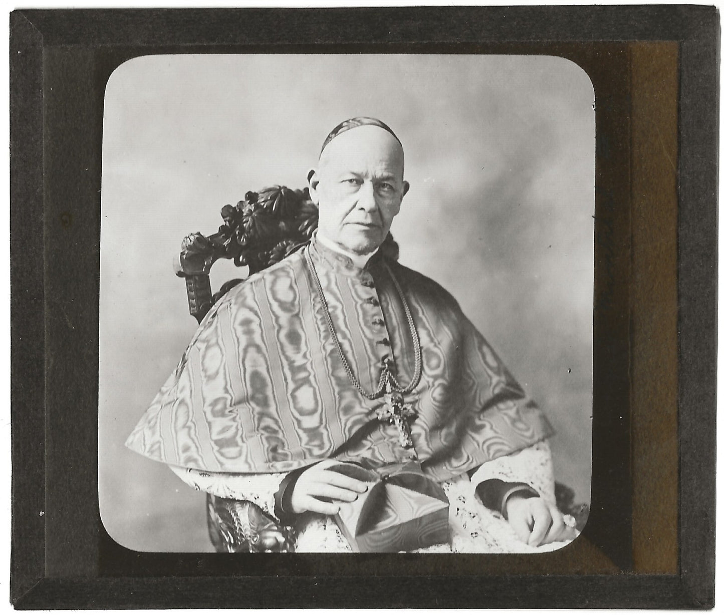 Cardinal Vannutelli, photo ancienne plaque de verre, positif 8,5x10 cm