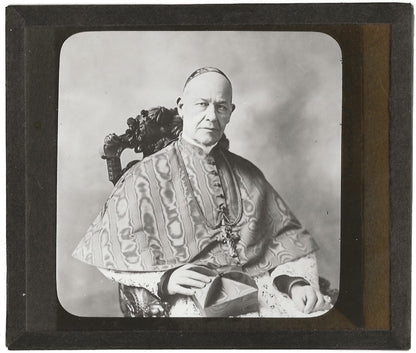 Cardinal Vannutelli, photo ancienne plaque de verre, positif 8,5x10 cm