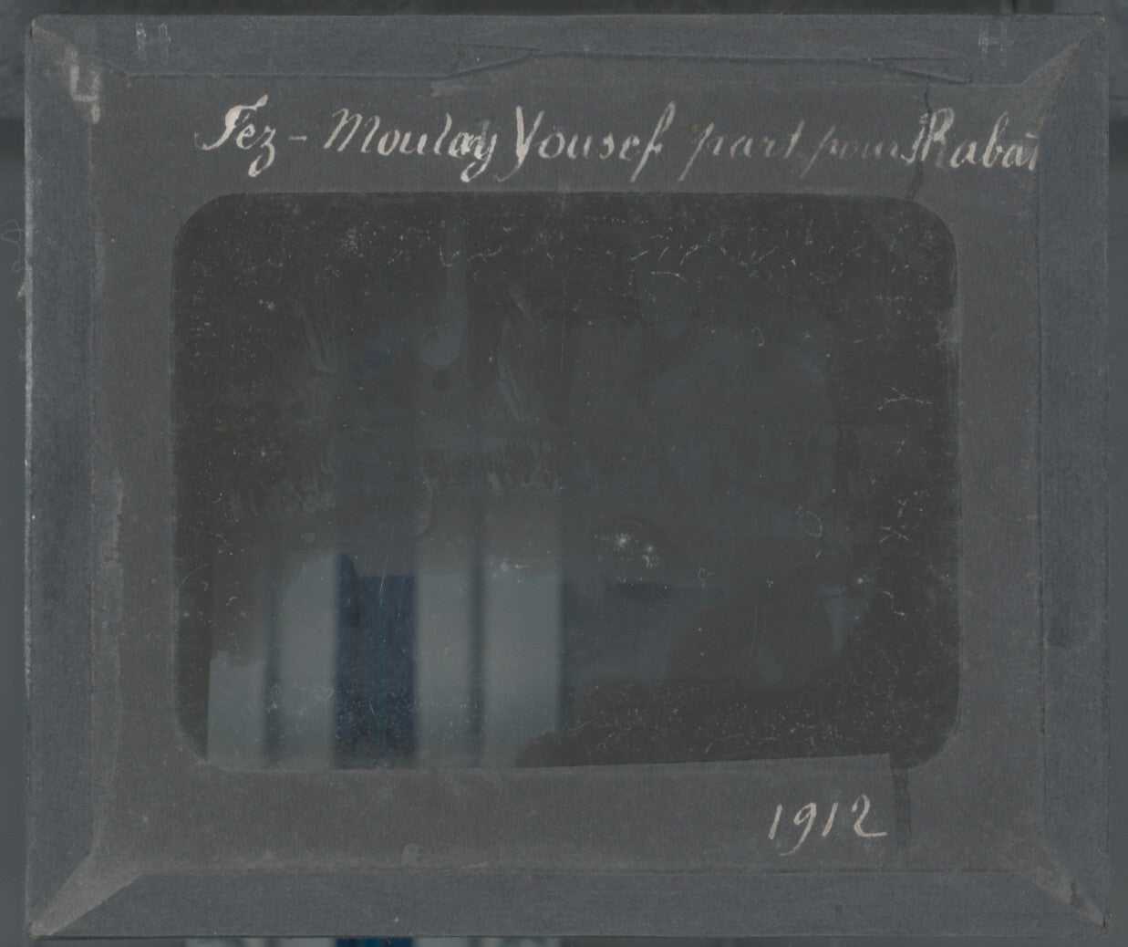 Moulay Youssef, Fès, Rabat Maroc, photo ancienne plaque verre, positif 8,5x10 cm