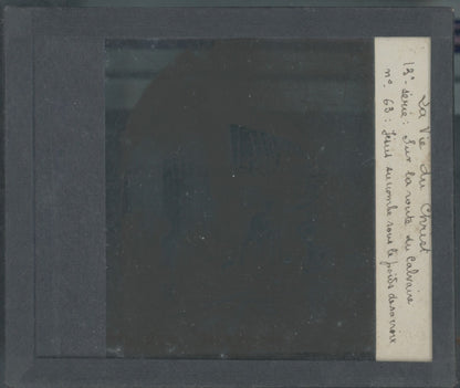 Jésus succombe, photo ancienne, plaque verre, noir & blanc, 8,5x10 cm