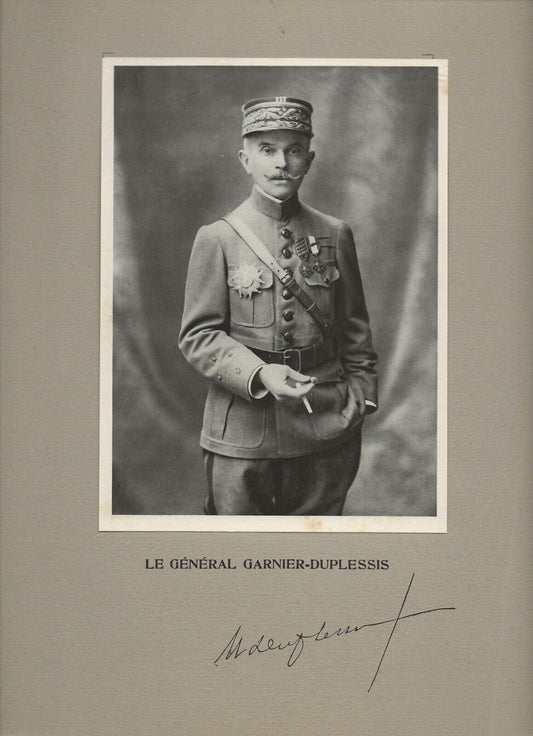 Photo ancienne, portrait militaire général Garnier-Duplessis, militaria France