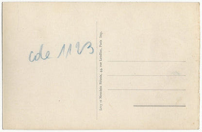 Plaque verre photo ancienne, négatif noir & blanc 9x14 cm, Vence, carte postale