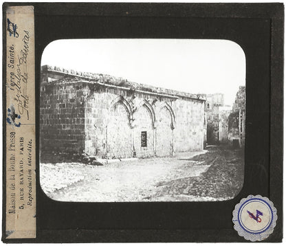 Via Dolorosa Jérusalem, photo ancienne plaque de verre, positif 8,5x10 cm