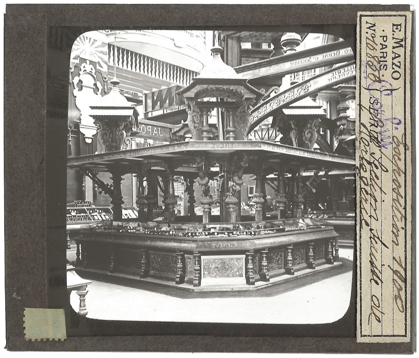 Paris exposition internationale 1900, photo plaque de verre, positif 8,5x10 cm