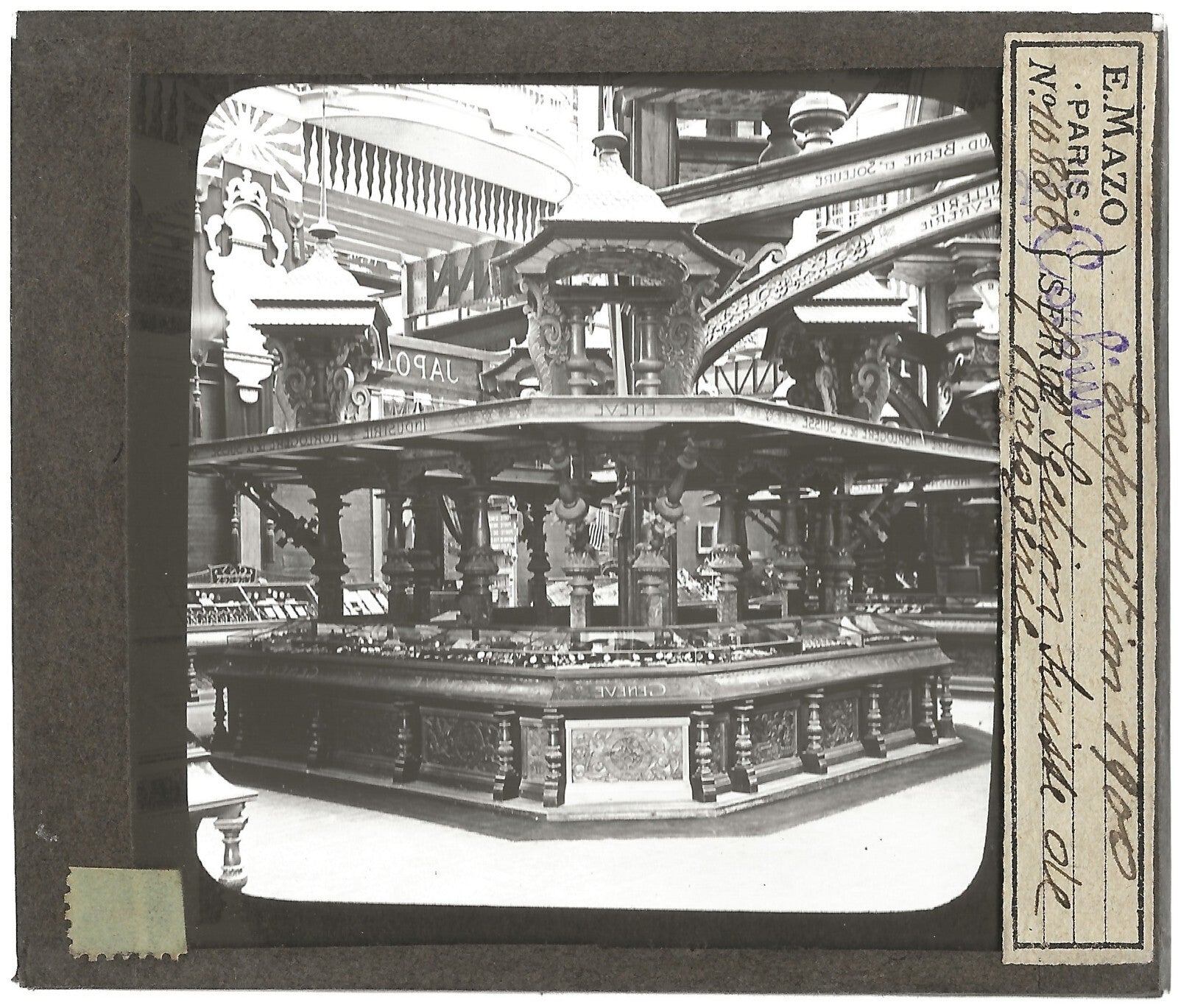 Paris exposition internationale 1900, photo plaque de verre, positif 8,5x10 cm