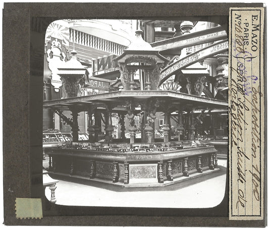 Paris exposition internationale 1900, photo plaque de verre, positif 8,5x10 cm