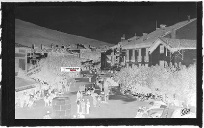 Saint-Jean-Pied-de-Port, Plaque verre photo, négatif noir & blanc 9x14 cm