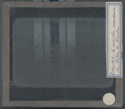 Marché Irkoutsk, Russie, photo plaque verre, noir & blanc, positif 8,5x10 cm