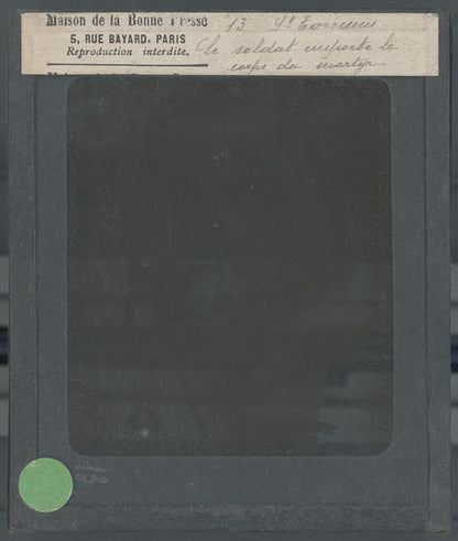 Tarcisius de Rome, Italie, dessin, photo plaque de verre, positif 8,5x10 cm