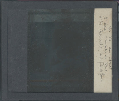 Résurrection de la fille de Jaïre, photo plaque verre, noir & blanc, 8,5x10 cm