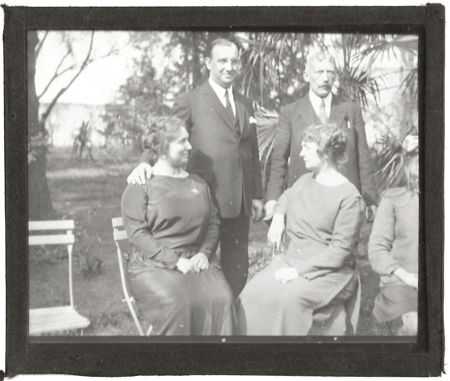 Valras-Plage, famille, France, photo ancienne plaque de verre, positif 8,5x10 cm