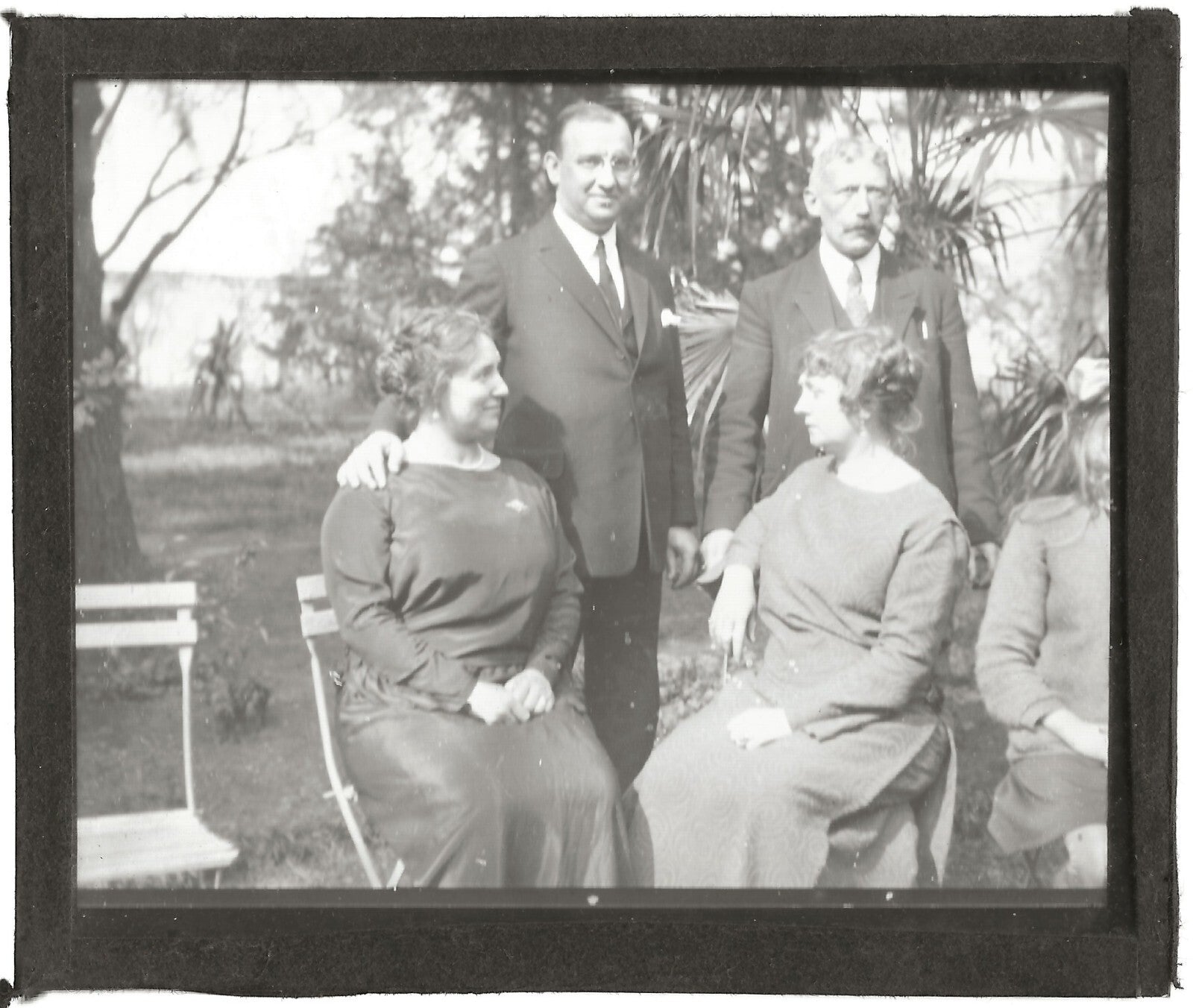 Valras-Plage, famille, France, photo ancienne plaque de verre, positif 8,5x10 cm