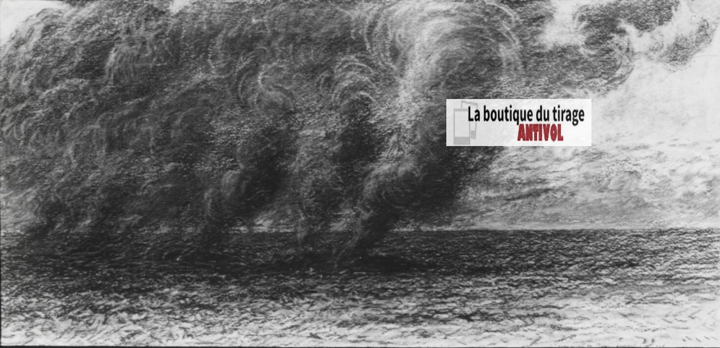 Matthieu, scène religieuse, dessin peinture plaque de verre, positif 8,5x10 cm