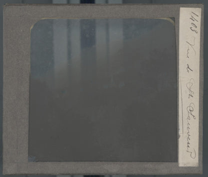 Luz-Saint-Sauveur, Pyrénées, photo plaque verre, noir & blanc, positif 8,5x10 cm