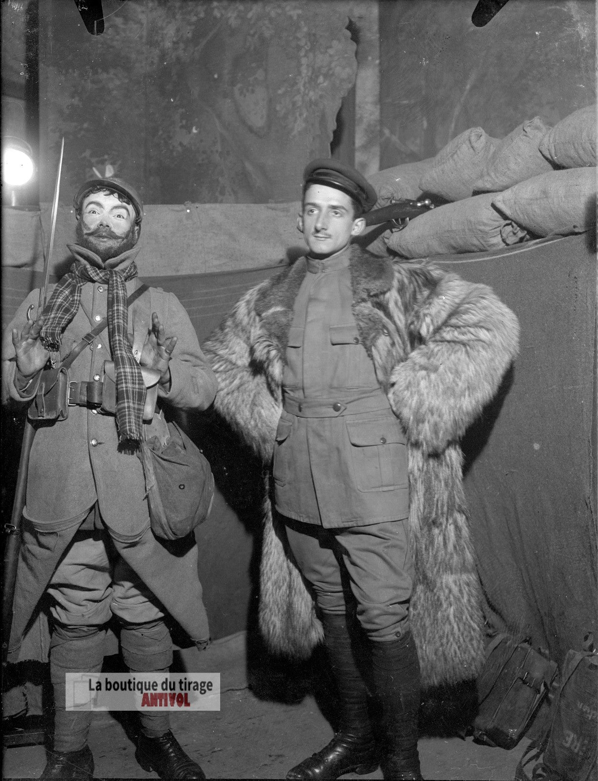 Soldats, Première Guerre mondiale, plaque verre, photo ancienne, négatif 9x12 cm