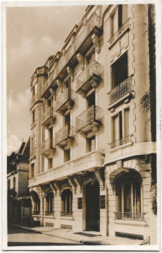 Vichy, hôtel, Allier, photographie ancienne, sépia, papier 8,5x13,5 cm