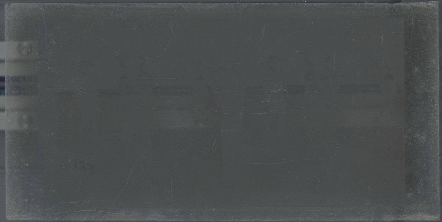 Hippodrome de Longchamp, Paris, stéréoscopie plaque verre, positif 8,5x17 cm