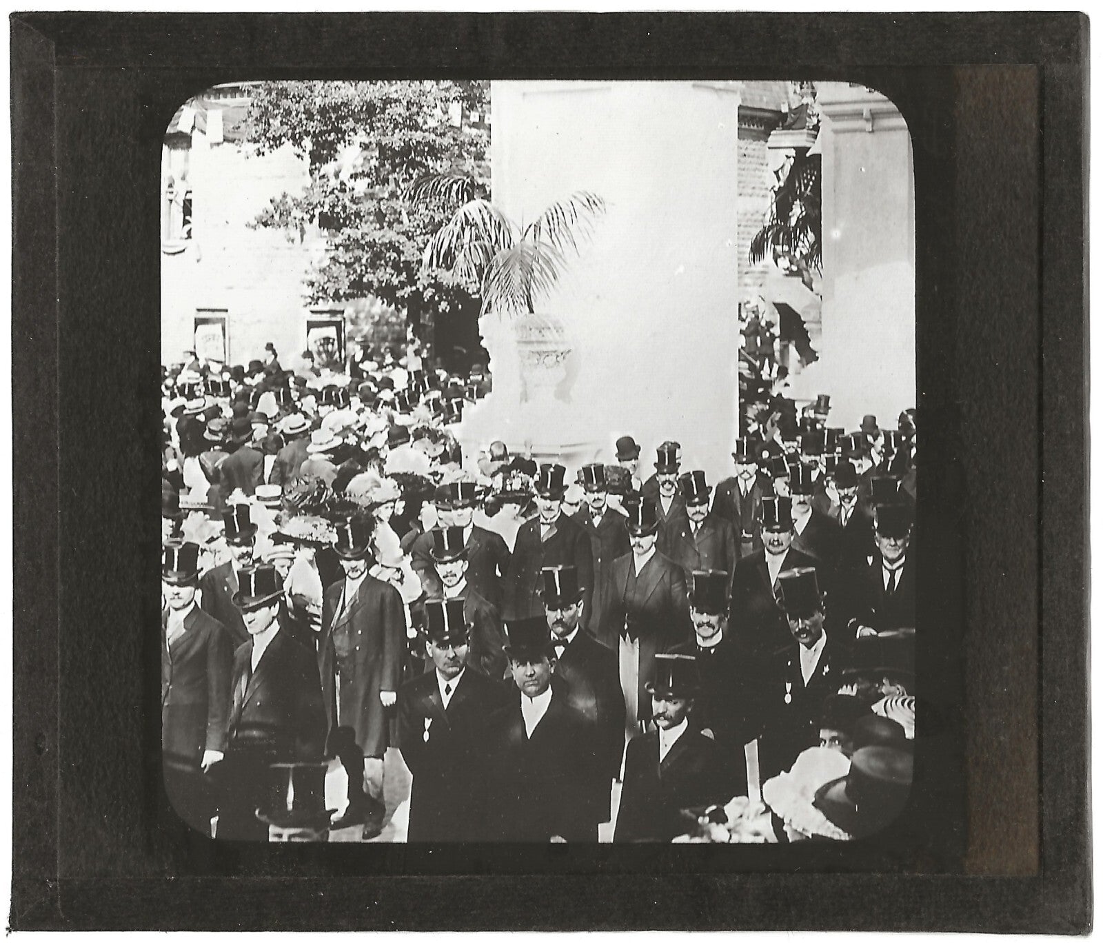 Chevaliers de Colomb, Montréal, photo plaque de verre, positif 8,5x10 cm