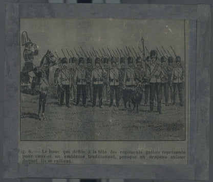 Soldats anglais, dessin papier, plaque de verre, noir & blanc, positif 8,5x10 cm