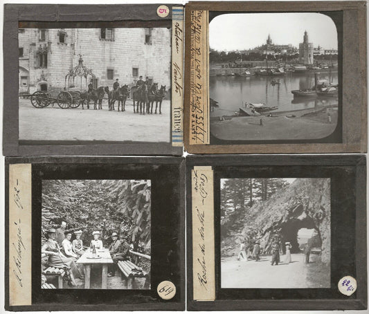 Vosges, Voyage Nantes, photos plaques de verre, lot de 10 positifs 8,5x10 cm