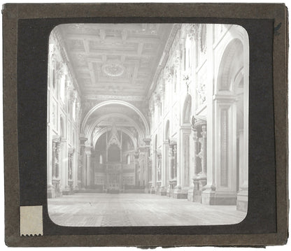 Basilique Saint-Jean-de-Latran, Rome, photo plaque verre, positif 8,5x10 cm