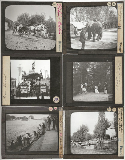 Bretagne, Voyage France, photos plaques de verre, lot de 10 positifs 8,5x10 cm