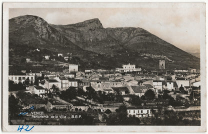 Vence, France Provence, photos anciennes plaque verre, lot de 5 négatifs 9x14 cm