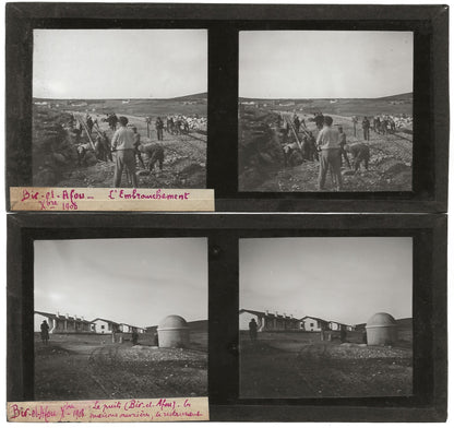 Tunisie Algérie, photos stéréoscopique plaques de verre, lot 10 positifs 7x15 cm