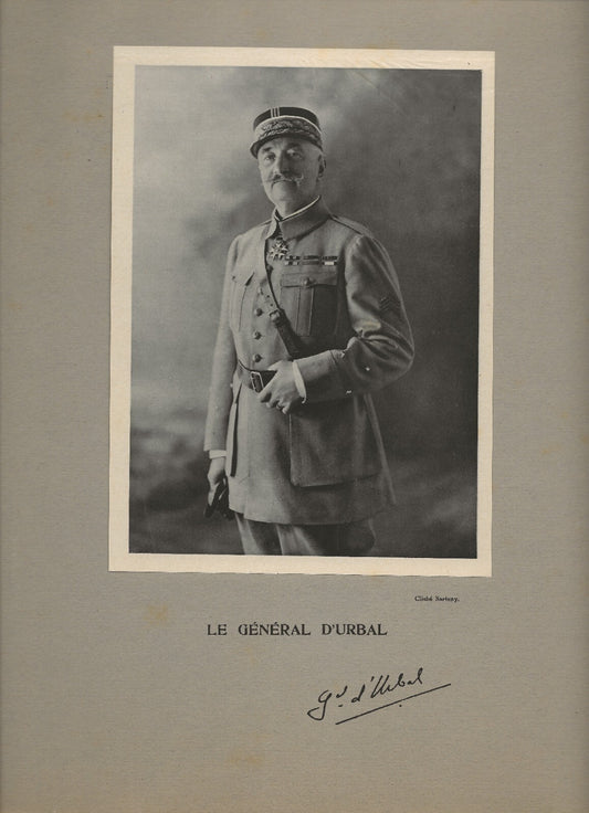 Photo ancienne, portrait militaire général D'Urbal, cliché Sartony, France