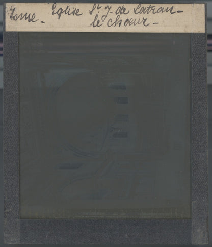 Basilique Saint-Jean-de-Latran, photo ancienne plaque verre, positif 8,5x10 cm
