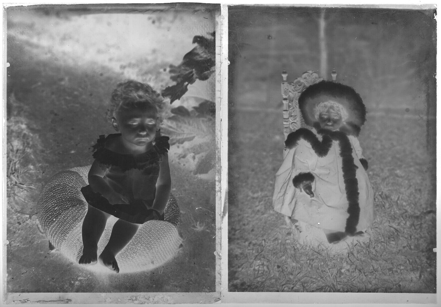 Personnages, photos anciennes plaque de verre, lot de 10 négatifs 13x18 cm